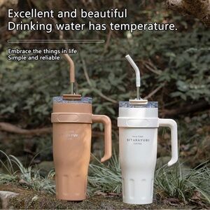 Stylish Insulated Tumblers with Straws